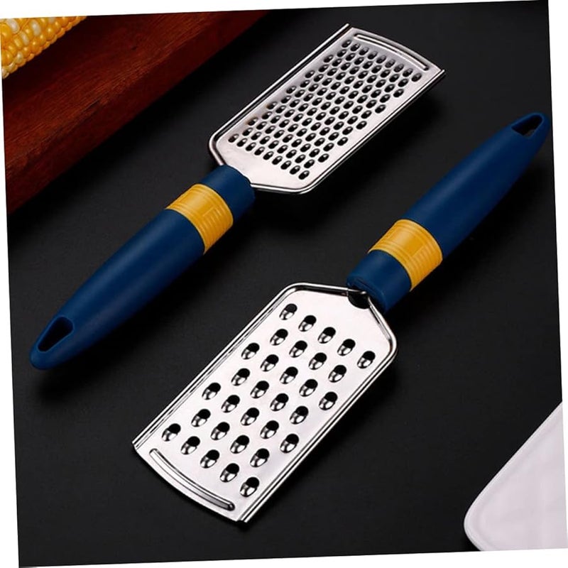 Stainless Steel Vegetable Grater For Potato Ginger Carrot Cucumber Cheese 2 Pcs - Image 3